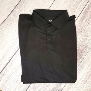 SLAZENGER Black Golf Athletic Polo Shirt  size XL men's